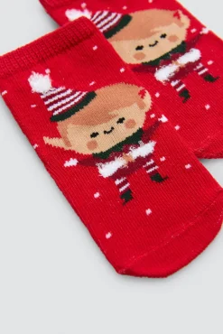 Pack regalo bebé zapatillas & calcetines navideños