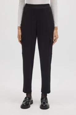 Pantalón cargo fluido negro
