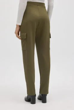 Pantalón cargo fluido verde