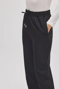 Pantalón cintura ajustable straight negro