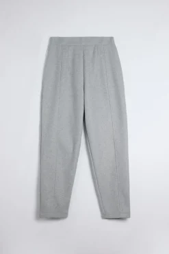 Pantalón cálido slim fit con estructura gris