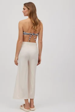 Pantalón crop canalé