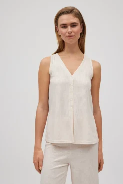 Pantalón crop canalé