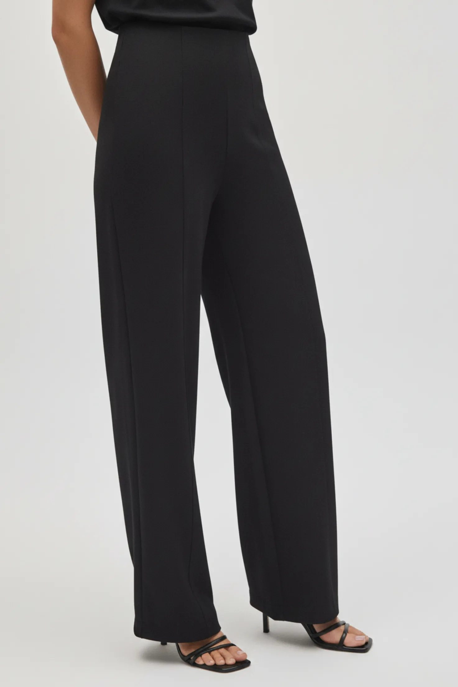 Pantalón de vestir wide negro