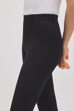 Pantalón elástico moldeador flare negro