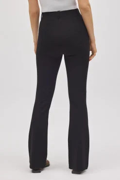 Pantalón elástico moldeador flare negro
