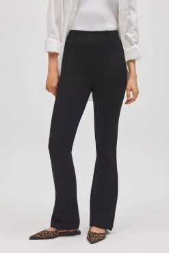 Pantalón elástico moldeador flare negro