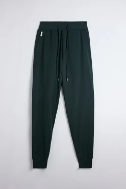 Pantalón jogger con textura verde botella