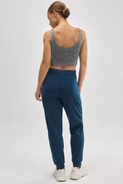 Pantalón jogger deportivo con bolsillos azul