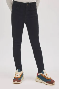 Pantalón niña vaquero pitillo negro