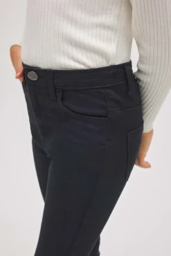 Pantalón niña vaquero pitillo negro