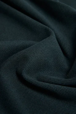 Pantalón recto con textura verde botella