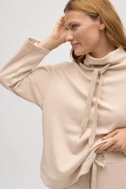 Pantalón recto fluido marfil