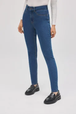 Pantalón vaquero efecto push-up azul