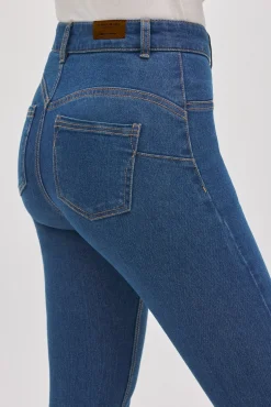 Pantalón vaquero efecto push-up azul