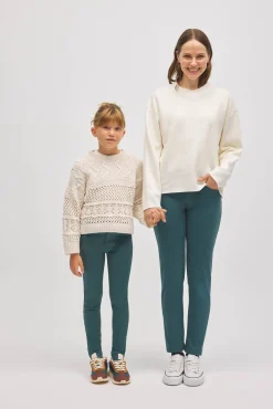 Pantalón vaquero efecto push-up slim verde