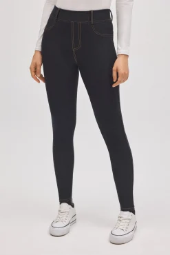 Pantalón vaquero elástico skinny negro