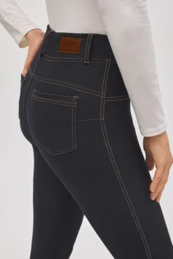 Pantalón vaquero elástico skinny negro