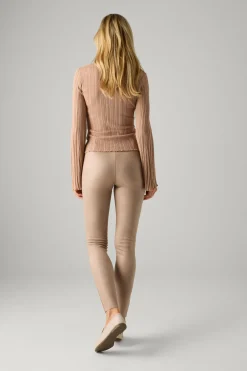 Pantalones de ante beige