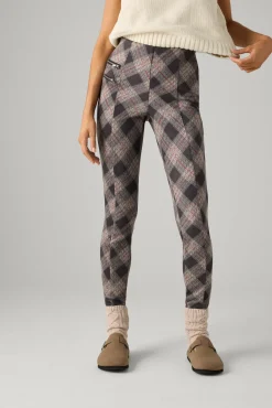 Pantalones estampado cuadros multicolor