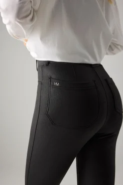 Pantalones térmicos efecto piel negro