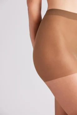 Panty 15 denier marrón