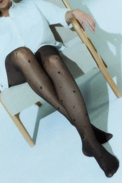 Panty estampado corazones 20 denier