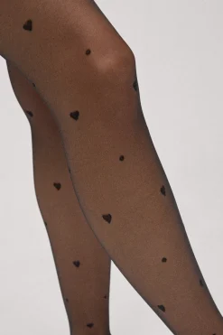 Panty estampado corazones 20 denier