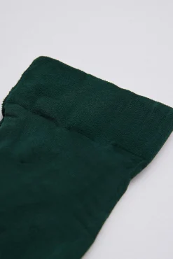 Panty infantil 70 denier verde botella