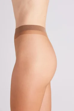 Panty puntera invisible 10 denier café