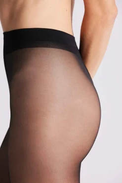 Panty puntera invisible 15 denier negro