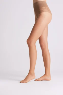 Panty reductor 10 denier marrón