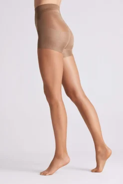 Panty reductor 15 denier marrón