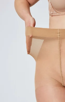 Panty talla grande 15 DEN beige
