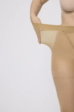 Panty talla grande 15 DEN bronce