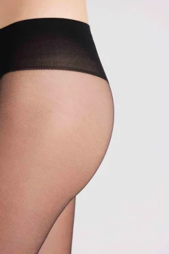 Panty talle bajo 10 denier negro