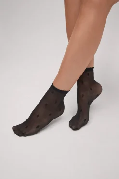 Panty tobillero estampado geométrico 20 denier