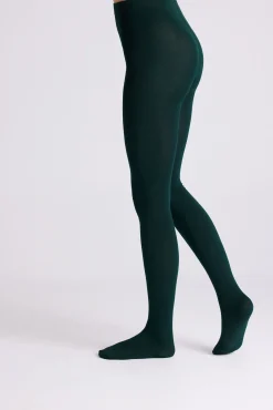 Panty térmico 140 denier verde botella