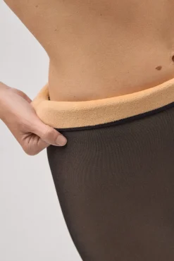 Panty térmico efecto velado rombos 160 denier