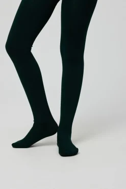 Panty térmico infantil 140 denier verde botella