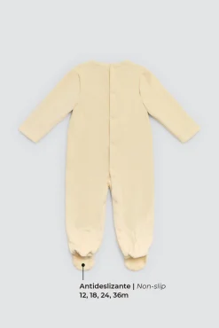 Pelele bebé manga larga amarillo estampado globo