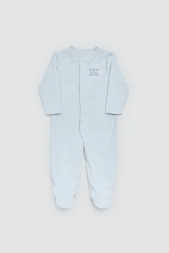 Pelele bebé manga larga Baby Cosmos azul