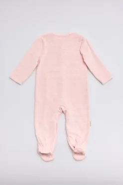 Pelele bebé manga larga Baby Stars rosa