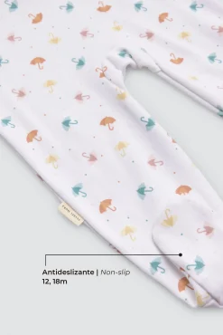 Pelele bebé manga larga estampado Rain