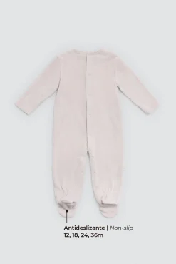 Pelele bebé manga larga gris Rainy Day