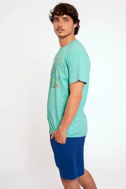 Pijama hombre corto algodón camiseta gráfica | MUYDEMI