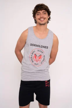 Pijama hombre corto tirantes algodón Dormilones | MUYDEMI