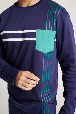Pijama hombre estampado líneas | MUYDEMI