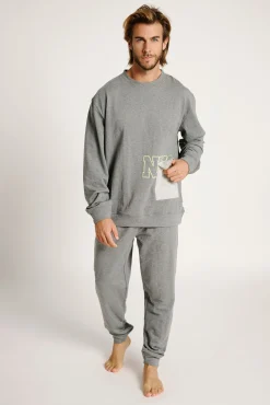 Pijama hombre largo algodón NYC | MUYDEMI