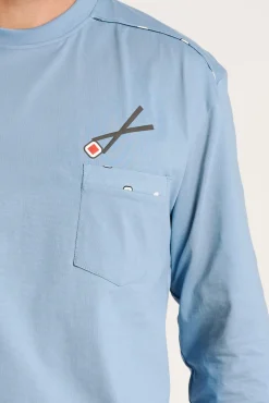 Pijama hombre largo algodón estampado sushi | MUYDEMI